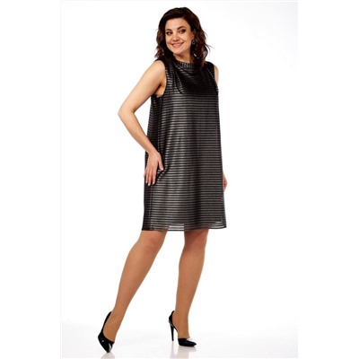 Lady Style Classic 1094/2 серый_с_черным, Платье