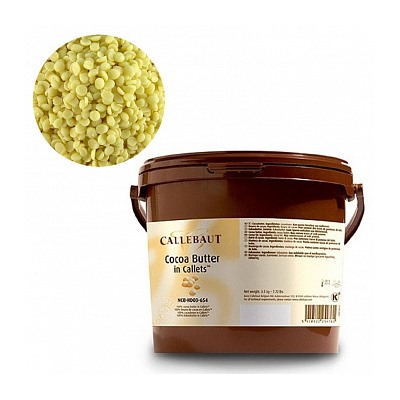 Какао масло  Callebaut  в дисках 3 кг ведерко