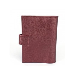 Обложка для авто+паспорт-Croco-ВП-1021 с хляст,  натуральная кожа бордо металлик (232)  238033