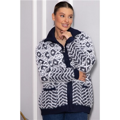 Свитер на молнии Сканди НЬЮ (синий) Б14402-20М