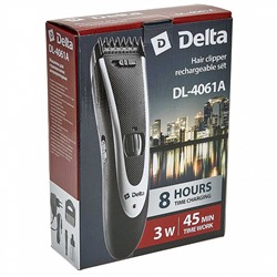 Машинка для стрижки волос DELTA DL-4061A аккумуляторная черная