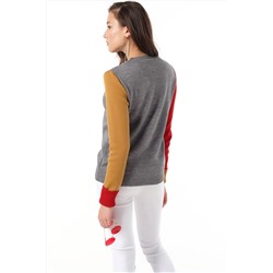 Джемпер вязаный классический из шерсти цветной