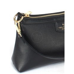 Сумка женская искусственная кожа YDR-2424,  1отд+карм/пер,  плечевой ремень,  черный 246631