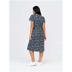 Платье женское Текс-Плюс, цвет зеленый белый черный