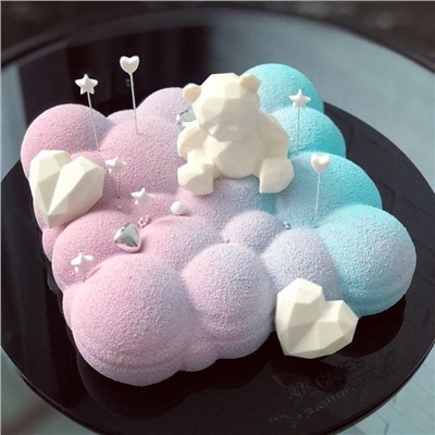Силиконовый молд 3D «Геометрический мишка»