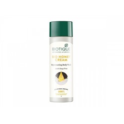 BIO HONEY CREAM Rejuvenating Body Wash, Biotique (МЕДОВЫЙ КРЕМ Омолаживающий гель для душа, Биотик), 190 мл. - СРОК ГОДНОСТИ ДО 1 ОКТЯБРЯ 2024 ГОДА