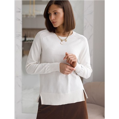 Джемпер тонкой вязки из хлопка с кашемиром