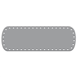 Кожа - Дно для сумки 10 х 30 см. Silver