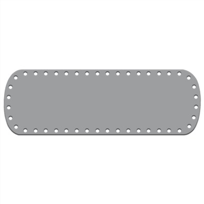 Кожа - Дно для сумки 10 х 30 см. Silver