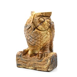 Филин из яшмы бежевой 77*50*107мм, 520гр