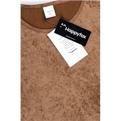 Женская удлиненная футболка с разрезами Happyfox