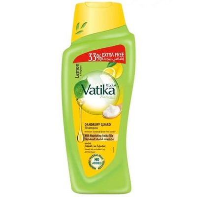 Vatika LEMON AND YOGHURT Dandruff Guard Shampoo, Dabur (Ватика ЛИМОН И ЙОГУРТ Шампунь ОТ ПЕРХОТИ, Дабур), 400 мл.