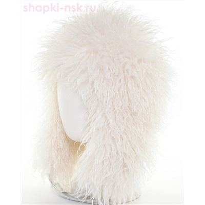 Лама экомех козлик Ушанка женская флис (56-57)