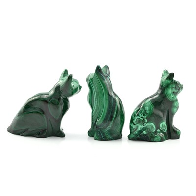 Кошка из малахита 25*24*52мм