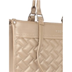 Сумка женская искусственная кожа DJ-CM 6706-TAUPE,  3отд,  плечевой ремень,  капучино 256142