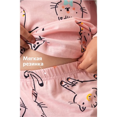 Хлопковая пижама для девочки Happyfox