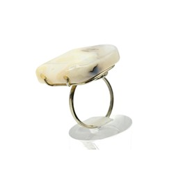 Кольцо агат 27*27мм, размер 20