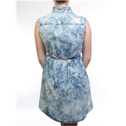 H126 Сарафан джинсовый женский (65% хлопок, 35% полиэстер) размер 44