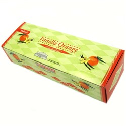 Tulasi VANILLA ORANGE Dual Fragrance Incense Sticks, Sarathi (Туласи благовония ВАНИЛЬ АПЕЛЬСИН, Саратхи), уп. 20 палочек.