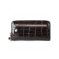 Портмоне женское Croco-ПР-956 натуральная кожа 3 отд,  11 карм,  коричневый скат (99)  208529