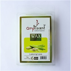 Wax Melts LEMONGRASS, AmpLiscent (Аромавоск для аромалампы ЛЕМОНГРАСС), уп. 78 г. (6 кубиков)