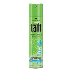 TAFT Senso-Touch Лак 225 Объем и свежесть сверхсильной фикс.(зел.)  4
