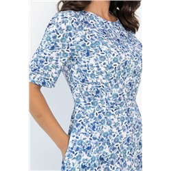 Платье Стиляги (бело-голубое) П13998-16М