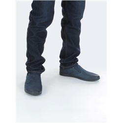 C168-04 DK. BLUE Полуботинки мужские (натуральная кожа (нубук)) размер