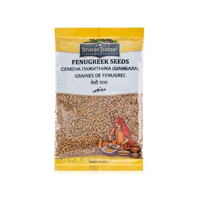 FENUGREEK SEEDS, Bharat Bazaar (СЕМЕНА ПАЖИТНИКА (шамбалы), Бхарат Базар), 100 г.