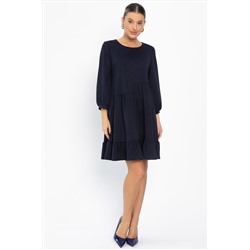 Платье бохо трикотажное Млада (темно-синее) П14411-8М