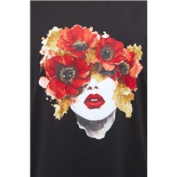 Пижама Red lips (футболка + брюки)