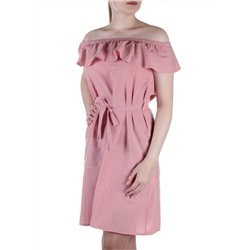 829 Платье хлопковое с поясом Fashion размер L - 48 российский