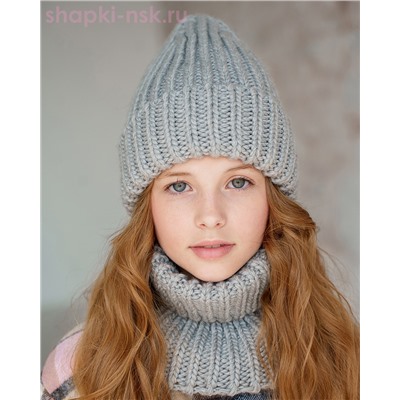 Q 193 D 193 Комплект флис (колпак+снуд) (52-54)