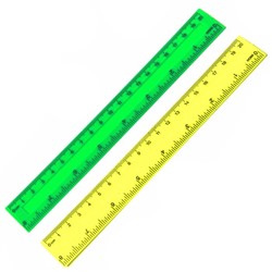 Линейка пластиковая 20см Alingar цвет ассорти (выпис.по 3шт.) AL246-20