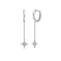 Серьги из серебра куб.циркон., В10-1572