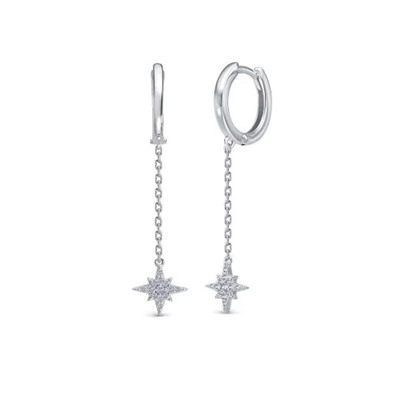 Серьги из серебра куб.циркон., В10-1572