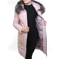 027N Пуховик женский зимний (тинсулейт, натуральный мех чернобурки) размер S - 42 российский