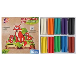 Пластилин 10цв. Луч 150г Zoo 29С 1721-08