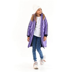 Пальто для девочки Спорт черничный