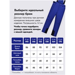 Горнолыжный костюм зимний для мальчика голубого цвета 9419Gl