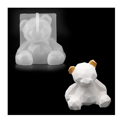 Силиконовый молд «Медвежонок» 3D, 6,7*6,7 см