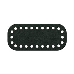 Кожа - Дно для сумки мини 5 х 11 см. Dark green