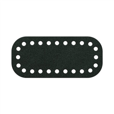 Кожа - Дно для сумки мини 5 х 11 см. Dark green