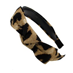 Ободок текстильный «Бант» ZOO PRINT