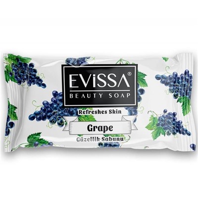 EVISSA Мыло туалетное  85г Виноград флоупак (Турция)