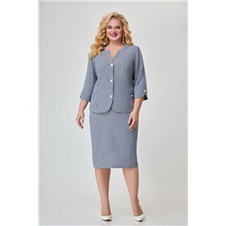 Svetlana-Style 1728 синий+узор, Юбка,  Жакет