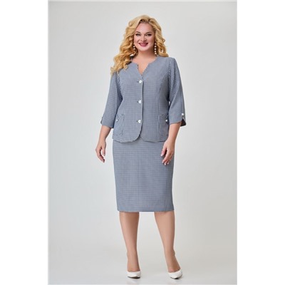 Svetlana-Style 1728 синий+узор, Юбка,  Жакет