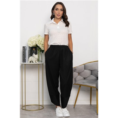 Брюки бохо (черные) Б8566