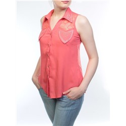 Q874 Туника женская (65% хлопок, 35% полиэстер) размер 44