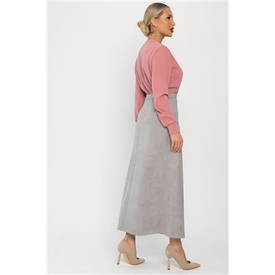 Юбка макси Алана (серая) Ю14255-6М